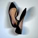 J. Crew Shoes | J Crew D’orsay Black Suede Ballet Flats Sz 8 | Color: Black | Size: 8