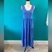 J. Crew Dresses | J Crew Blue Cotton Sleeveless Tiered Maxi Dress In Size Xs | Color: Blue | Size: Xs