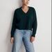 Madewell Sweaters | Madewell (Re)Sponsible Green Cashmere V-Neck Sweater | Color: Green | Size: L