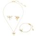 Kate Spade Jewelry | Kate Spade Greenhouse Dragonfly Mini Pendant & Earrings & Bracelet Boxed 3pc Set | Color: Gold | Size: Os