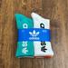 Adidas Underwear & Socks | Adidas Crew Socks 6 Pack Shoe Size 6-12 | Color: Green/Orange | Size: Shoe Size 6-12