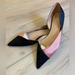 Zara Shoes | Brand New Nwot Zara Trafaluc Pointed Ballet Flats Satin Colorblock | Color: Blue/Pink | Size: 7.5