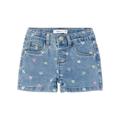 name it - Jeans-Shorts Nmfsalli Hearts 3555-On In Medium Blue Denim, Gr.104