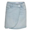 VERO MODA GIRL - Jeans-Rock Vmbetty Short Wrap In Light Blue Denim, Gr.152