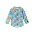 Reima - Uv-Badeshirt Tuvalu Blumen In Frozen Blue, Gr.86