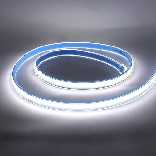 led streifen lichter cob 220v wasserdicht outdoor decor ra 80 high brig 220v wasserdicht outdoor decor 360 leds/m ra 80 hohe helligkeit 3000k 4000k 6000k flexible band fob licht Image