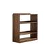 Loon Peak® 32.67" H x 29.92" W Solid Wood Standard Bookcase Wood in Brown | 32.67 H x 29.92 W x 11.81 D in | Wayfair