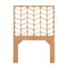 David Francis Furniture Ivy Collection Headboard Wicker/Rattan in Brown | 60 H x 42 W x 1.5 D in | Wayfair B5050-T-S001