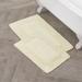 Laura Ashley Ruffle 100% Cotton 2 Pieces Bath Rugs Cotton Blend | Wayfair LAB023070