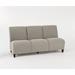 Lesro Siena Lounge Reception 3 Seat Tandem Seating No Center Arms Manufactured Wood in Pink/Gray | Wayfair SN3101.FCH-01ADMS