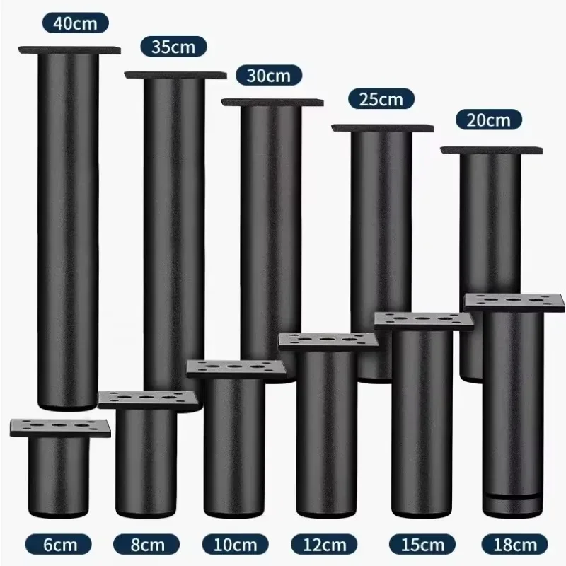 60-400MM mobili in lega di alluminio piedini per mobili piedi per tavoli piedi per mobili tavolino divano mobile TV gambe di supporto letto regolabile