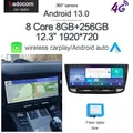 Blu-ray 12.3 "360 Carplay 8G + 128G Android 13.0 lettore DVD per auto multimedia GPS WIFI Radio Stereo per Porsche Panamera 2011-2017
