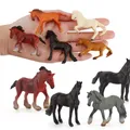 Mini figurine animale réaliste pour enfants modèle de cheval solide simulation de cheval Morgan