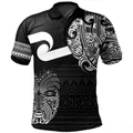 3D nuova zelanda NZ Flag Maori Patterns Rugby Printing Polo Shirt NZ WAITANGI Graphic Polo T Shirt