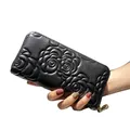 Pochette da donna portafoglio in pelle pochette con posizione Multi-carta borsa per carte di credito