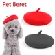 Béret décoratif en feutre pour animaux de compagnie accessoire de toilettage pour chien mini