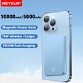 Power Bank Wireless magnetico ultrasottile da 10000mAh 5000mAh USB C PD20W batteria di ricambio