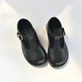 Chaussures d'école en cuir de vachette pour bébés filles et garçons cuir véritable peau de vache