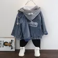 Giacche di jeans per bambini cappotto di jeans per bambini capispalla con cappuccio abbigliamento