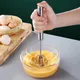 Frullino per le uova semiautomatico Frusta in acciaio inossidabile Tipo di pressa manuale Frullino per le uova rotante Agitatore per uova girevole automatico Accessori da cucina