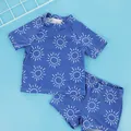 Happyflute Children Swimwear Summer Swimming Trunks And T-shirt For Boy BathSuit Swim Beach Wear Fit