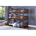 Harriet Bee 6-1_Katya Dark-Cherry Triple Twin Bunkbed Wood in Brown | 5.5 H x 80.25 W x 51.25 D in | Wayfair 1ABD10F4523F4AE6B957540ADB2D0A14