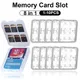 Transparent Memory Card Case Water-Resistant Anti-Shock Memory Card Holder Cover for 8 Slot Micro SD