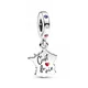 France Map Dangle Charm Fit Original Pandora Charms Bracelet & Bangle Charm Pendant Jewelry