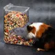 Hamster Rabbit Food Dispenser Feeder Plastic Clear Automatic Pet Feeder For Hamster Guinea Pigs Food