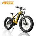 HEZZO New Carbon Fiber Ebike 52V 1000W Bafang M620 Middrive Electric Bicycle 21Ah LG 50Kmp 26X4.8"