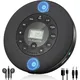 Portable Bluetooth CD Player Built-in Speaker Stereo Personal Walkman MP3 Players 2000mAh