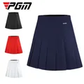PGM Women A-lined Golf Short Skirt Lady Stretch Waistband Pleated Skirt Badminton High Waist Golf