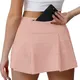 NWT Mid-Rise Skirt Long Sports White Tennis Women's Pleated Skirt Yoga Wear Sporty Golf Shorts Free