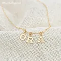 14K Gold Filled Dainty Letter Necklace personalized Name Choker Necklace Tarnish Resistant Jewelry