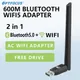 OPTFOCUS 600mbps USB Bluetooth 5.0 AC Wifi Adapter 2 in 1 For PC BT wifi5 2.4G 5G 5dbi Dongle Usb