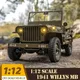 Fms 1:12 1941 For Willys Mb Scaler Willys Jeep 2.4g 4wd Rtr Crawler Climbing Scale Military Truck
