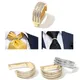 New Designer Luxury Men Zip Tie Ring TIe Clip Wedding Tie Ring Gift For Men Tie Dropshipping