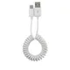 1M 3M USB-C Type C Cable Coiled Spring Type-C Spiral Retractable Extension Cord Data Sync Charging