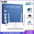 KuWfi 4G LTE Router 300Mbps Wireless Wifi Router WAN LAN Port 4 Working Mode High-gain 4 Antenna