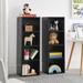 Ebern Designs Rois Bookcase Wood in Black | 70.9 H x 9.3 W x 11.6 D in | Wayfair 4C8741A4FD3A42FCAB9D8FB8A879C1B7