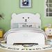 Zoomie Kids Wood Platform Bed w/ Bear-Shaped Headboard & Footboard in White | Full | Wayfair 9DF4D7AD30E24864B8397B2F6B4B5238