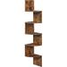 Loon Peak® Corner Shelf Wall Mount, 5-Tier Floating Corner Bookshelf | Wayfair CEE1053E9EE44F289D30283EC8837FE0