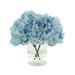 Primrue Hydrangea Floral Arrangement in Vase Polysilk, Glass in Blue | 13 H x 15 W x 10 D in | Wayfair 7E1217DB474042709D6ACD905DFF5BAA