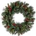 The Holiday Aisle® Faux Lighted 24" Wreath in Green | 6 H x 24 W x 24 D in | Wayfair EA99218A8AC8459486A7B261B6C82502