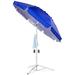 Arlmont & Co. Shinae 72" Tilt Beach Umbrella Counter Weights Included, Steel in Blue/Navy | 84 H x 72 W x 72 D in | Wayfair
