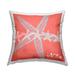 Stupell Pink Nautical Starfish Pattern Printed Outdoor Throw Pillow Design by Geoff Tygert