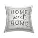 Stupell Sweet Home Country Rustic Phrase Printed Outdoor Throw Pillow Design by Daphne Polselli