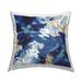 Stupell Modern Blue Swirl Busy Abstract Composition Printed Outdoor Throw Pillow Design by Sue Riger