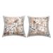 Stupell Birds Among Cherry Blossoms Printed Outdoor Throw Pillow Design by Carol Robinson (Set of 2)