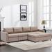 Modern Linen Modular Sectional Sofa Couch Set (4+2 pc)